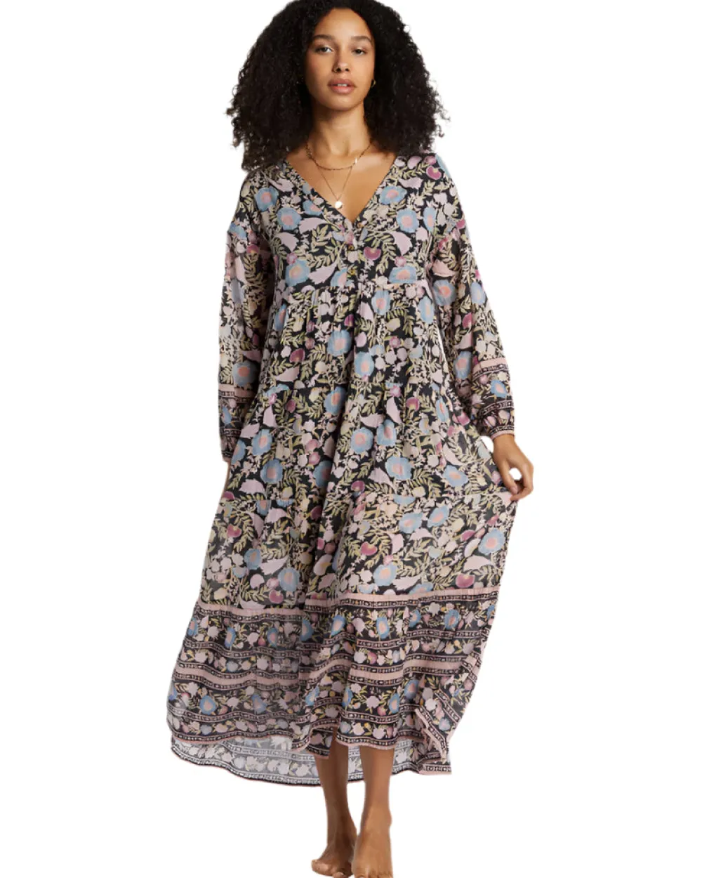 Dresses & Rompers-Billabong Adore You Maxi Dress for Women (SALE) Black Sands