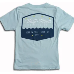 Tops-Half-Moon Outfitters Badge Logo Short Sleeve T-Shirt for Kids