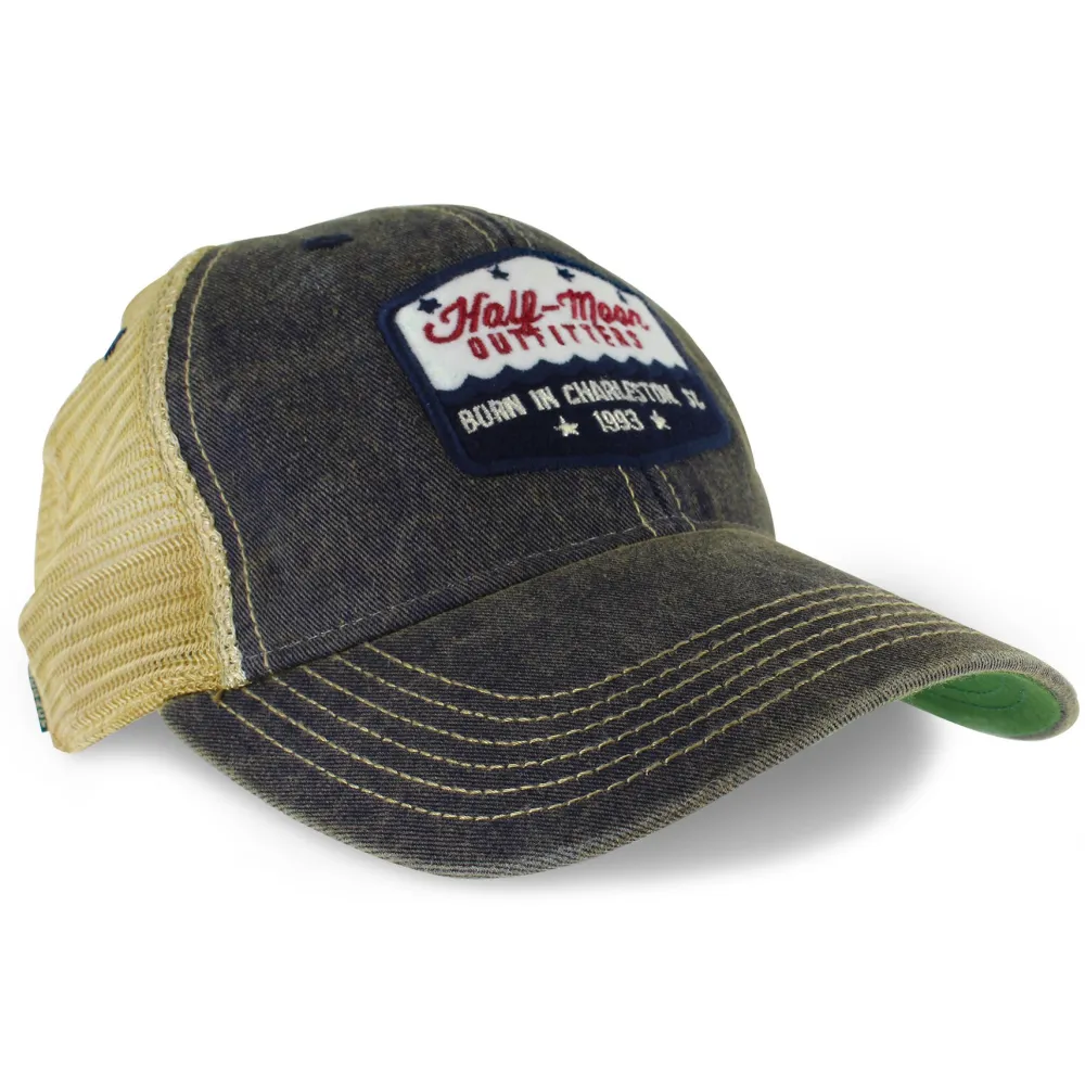 Head & Neckwear-Half-Moon Outfitters Badge Trucker Hat for Kids