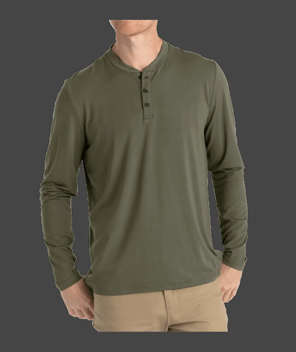 Shirts-Free Fly Apparel Bamboo Flex Henley for Men