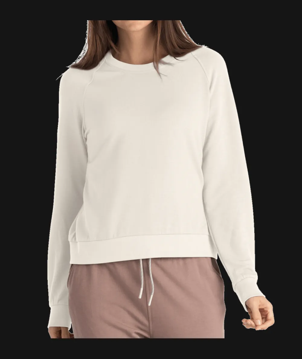 Sweaters & Hoodies-Free Fly Apparel Bamboo Lightweight Fleece Crew for Women