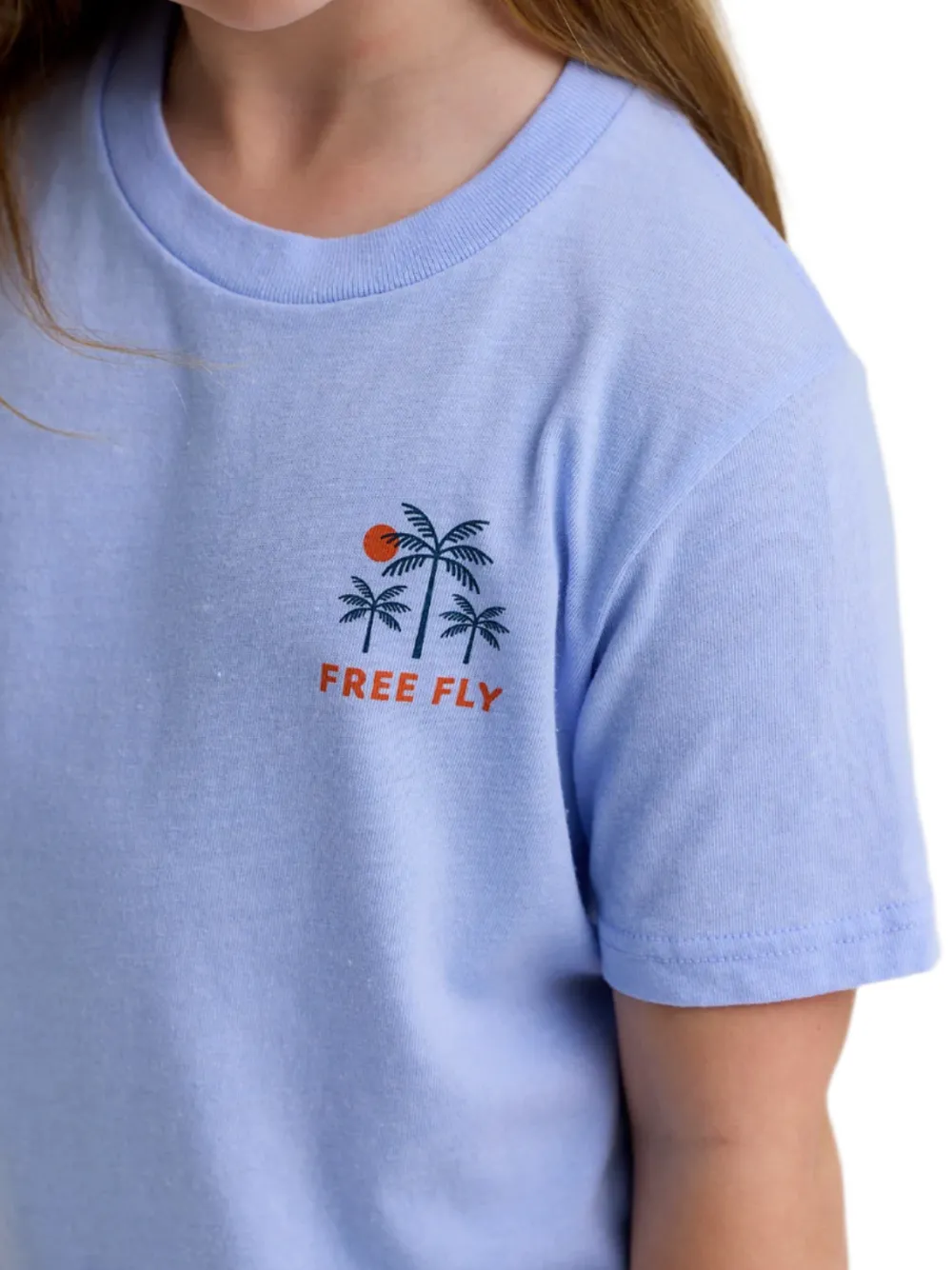 Tops-Free Fly Apparel Beach Access Tee for Youth Heather Lavender