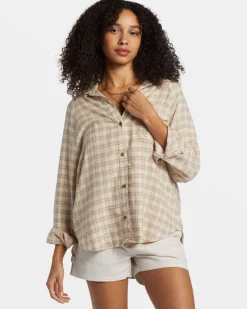 Shirts-Billabong Best Time Long Sleeve Shirt for Women (SALE)