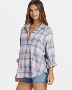Shirts-Billabong Best Time Long Sleeve Shirt for Women (SALE)