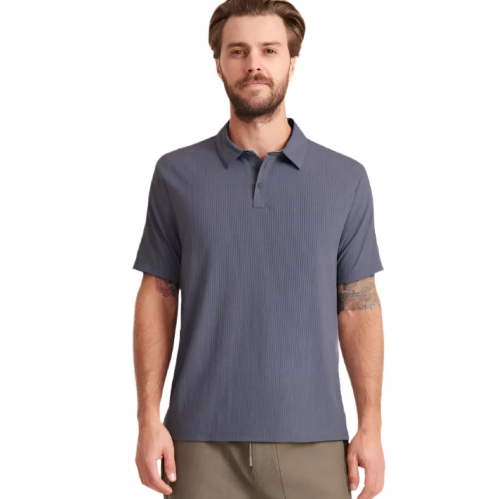 Shirts-Roark Bless Up Breathable Stretch Polo Shirt