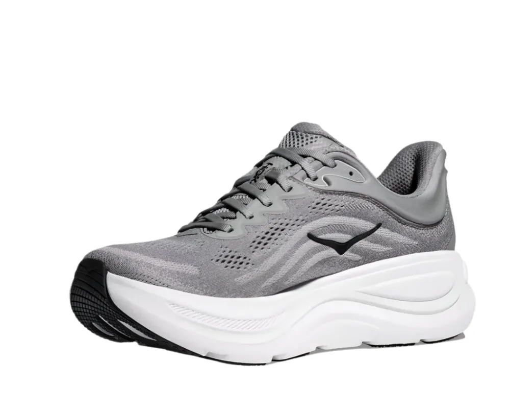 Shoes-Hoka Bondi 9 for Men - Wide Galactic Grey / Stellar Grey