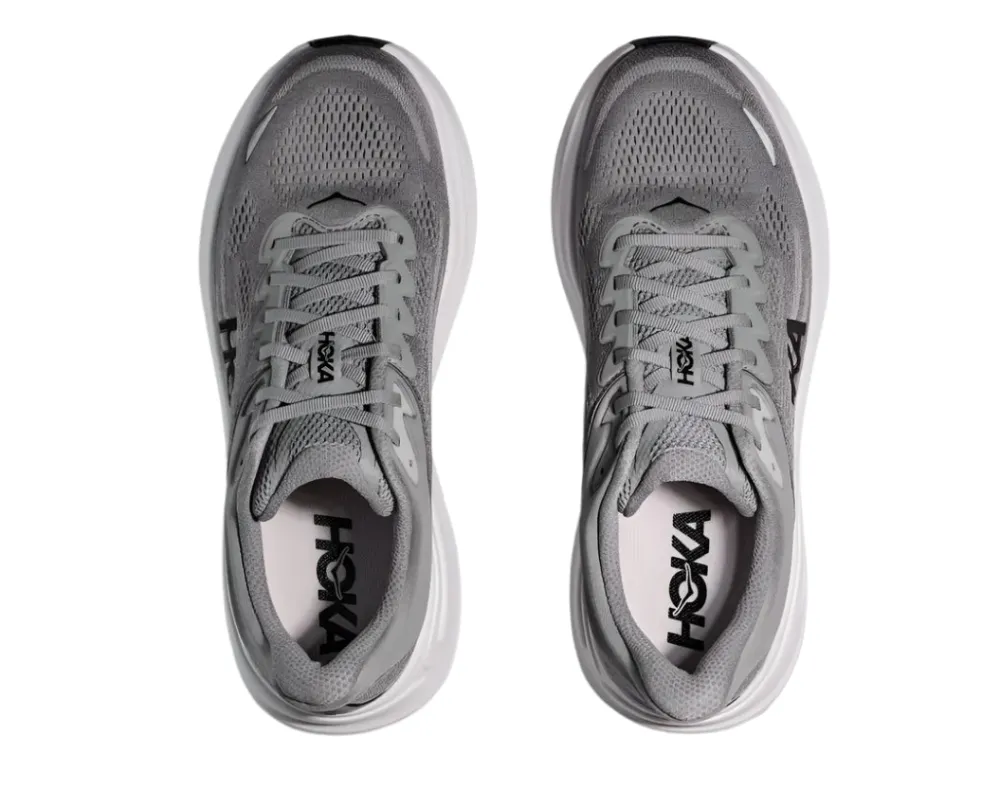 Shoes-Hoka Bondi 9 for Men - Wide Galactic Grey / Stellar Grey