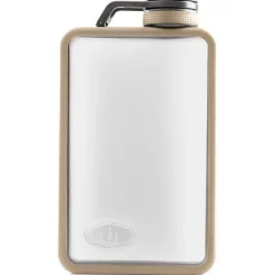 Bottles & Mugs-GSI Outdoors BOULDER FLASK 6 OZ Sand
