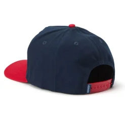 Head & Neckwear-Seager Bradley Snapback Navy/Red