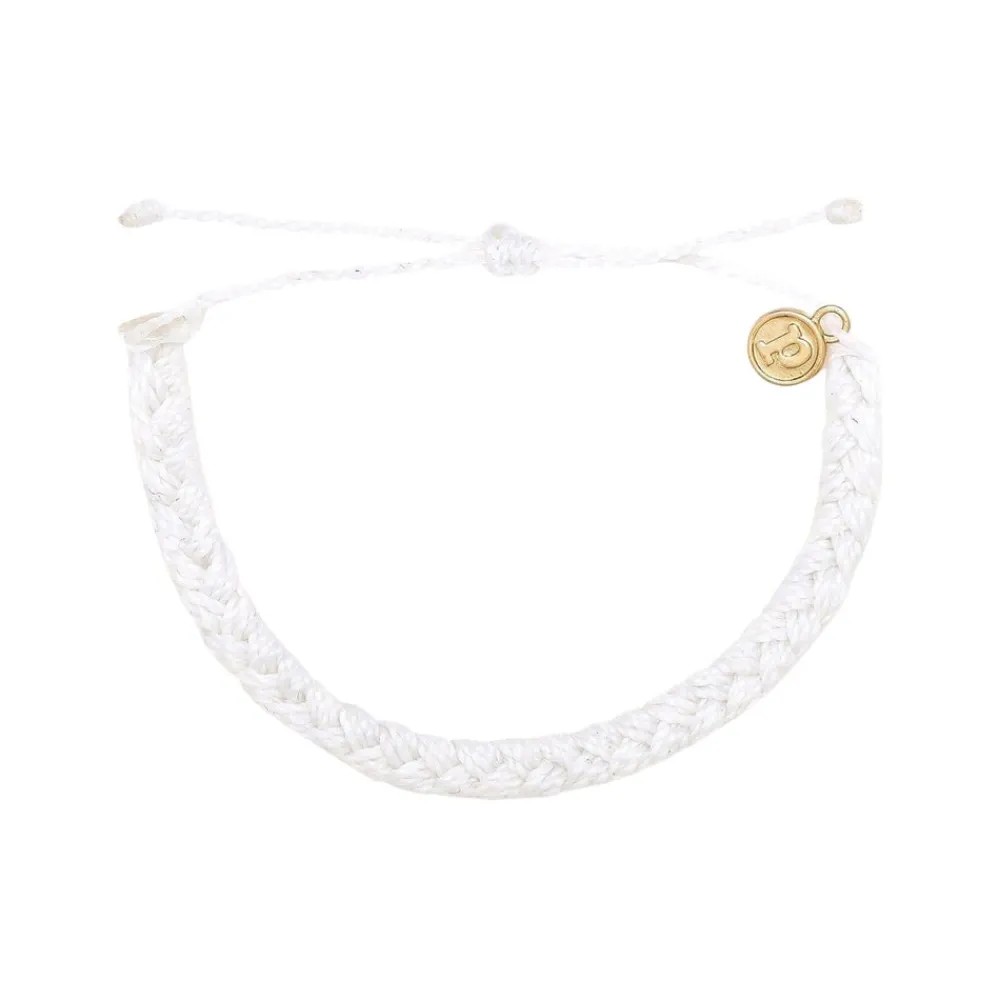 Jewelry-Pura Vida Braided Bracelet White