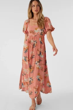 Dresses & Rompers-O'Neill Briar Punta Tropical Midi Dress (SALE) Canyon Clay