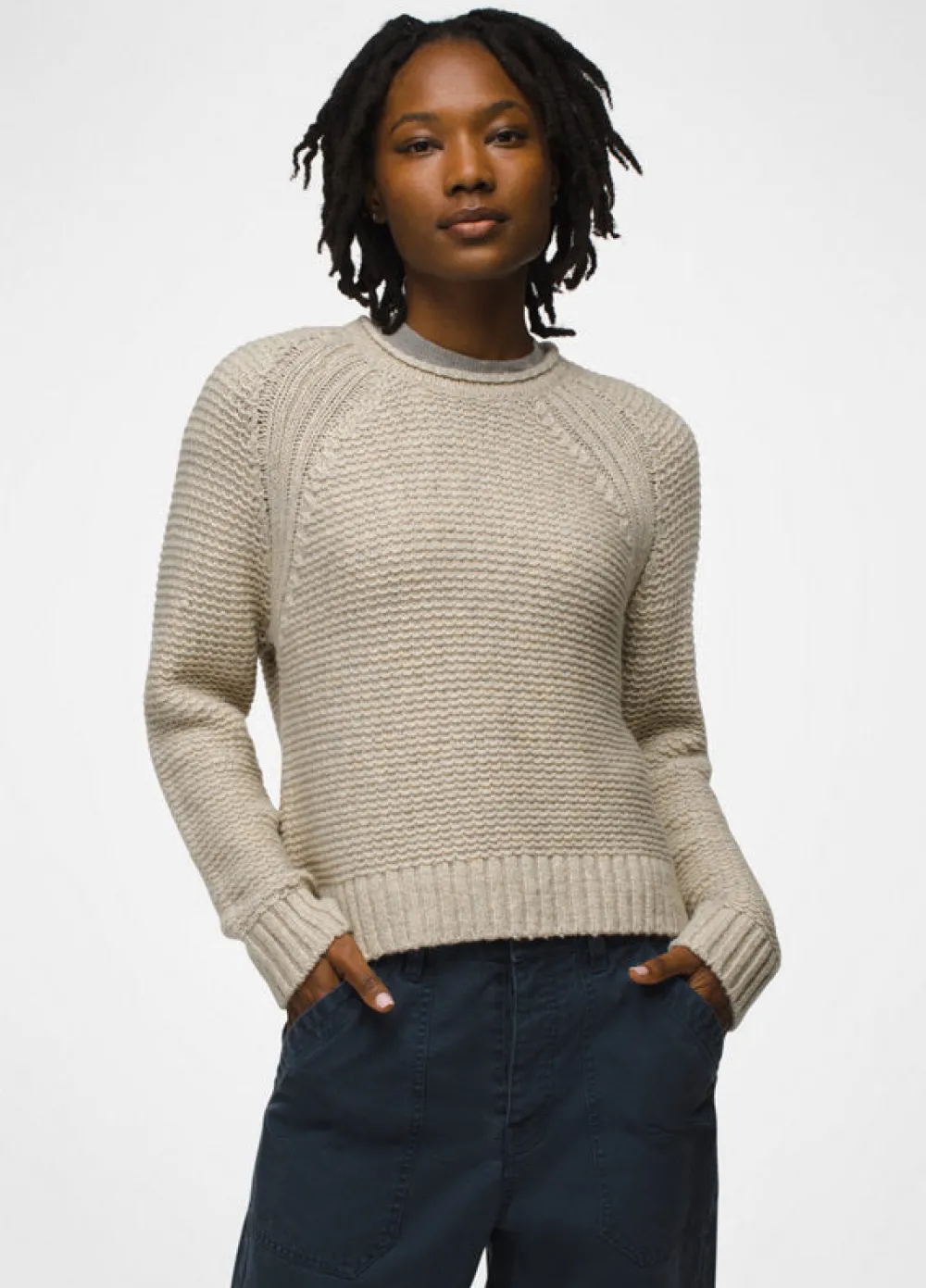 Sweaters & Hoodies-Prana Cades Cove Sweater for Women (SALE) Oatmeal