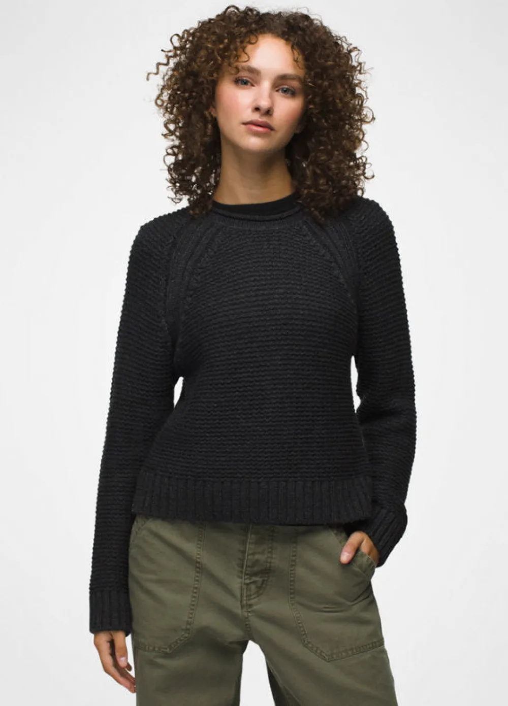 Sweaters & Hoodies-Prana Cades Cove Sweater for Women (SALE) Charcoal