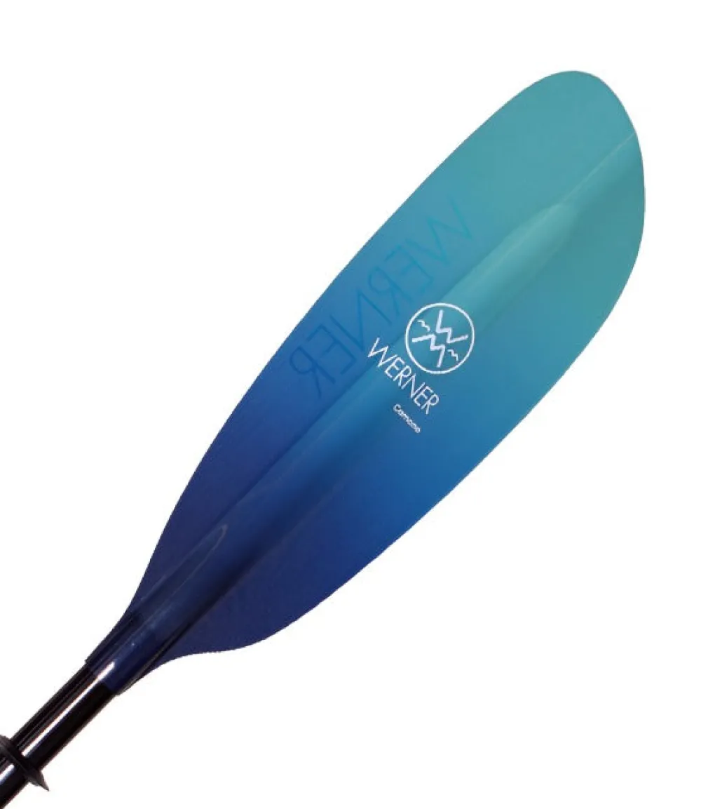 Sup & Kayak-Werner Paddles Camano Fiberglass 2-Piece Straight Shaft Paddle