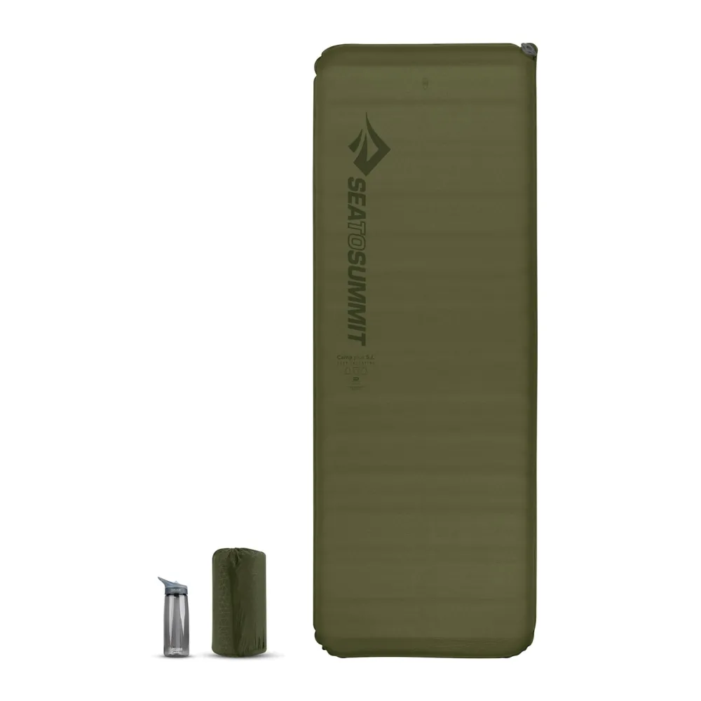 Sleeping Bags & Pads-Sea To Summit Camp Plus Self-Inflating Sleeping Mat Green