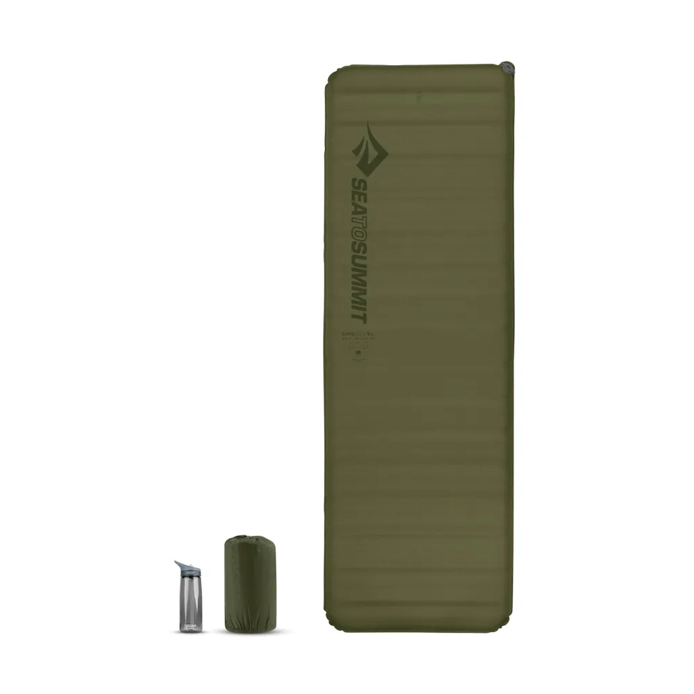 Sleeping Bags & Pads-Sea To Summit Camp Plus Self-Inflating Sleeping Mat Green
