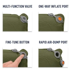 Sleeping Bags & Pads-Sea To Summit Camp Plus Self-Inflating Sleeping Mat Green