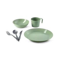 Cookware-GSI Outdoors Cascadian 1 Person Table Set Sage