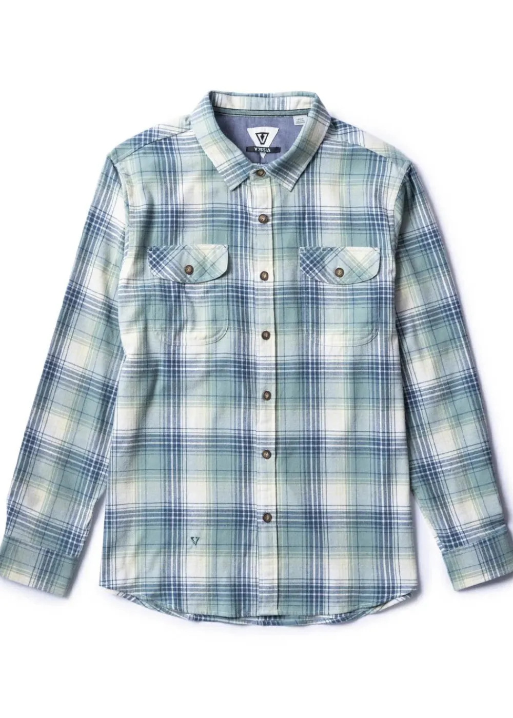 Shirts-Vissla Central Coast Eco Long Sleeve Flannel for Men (SALE)
