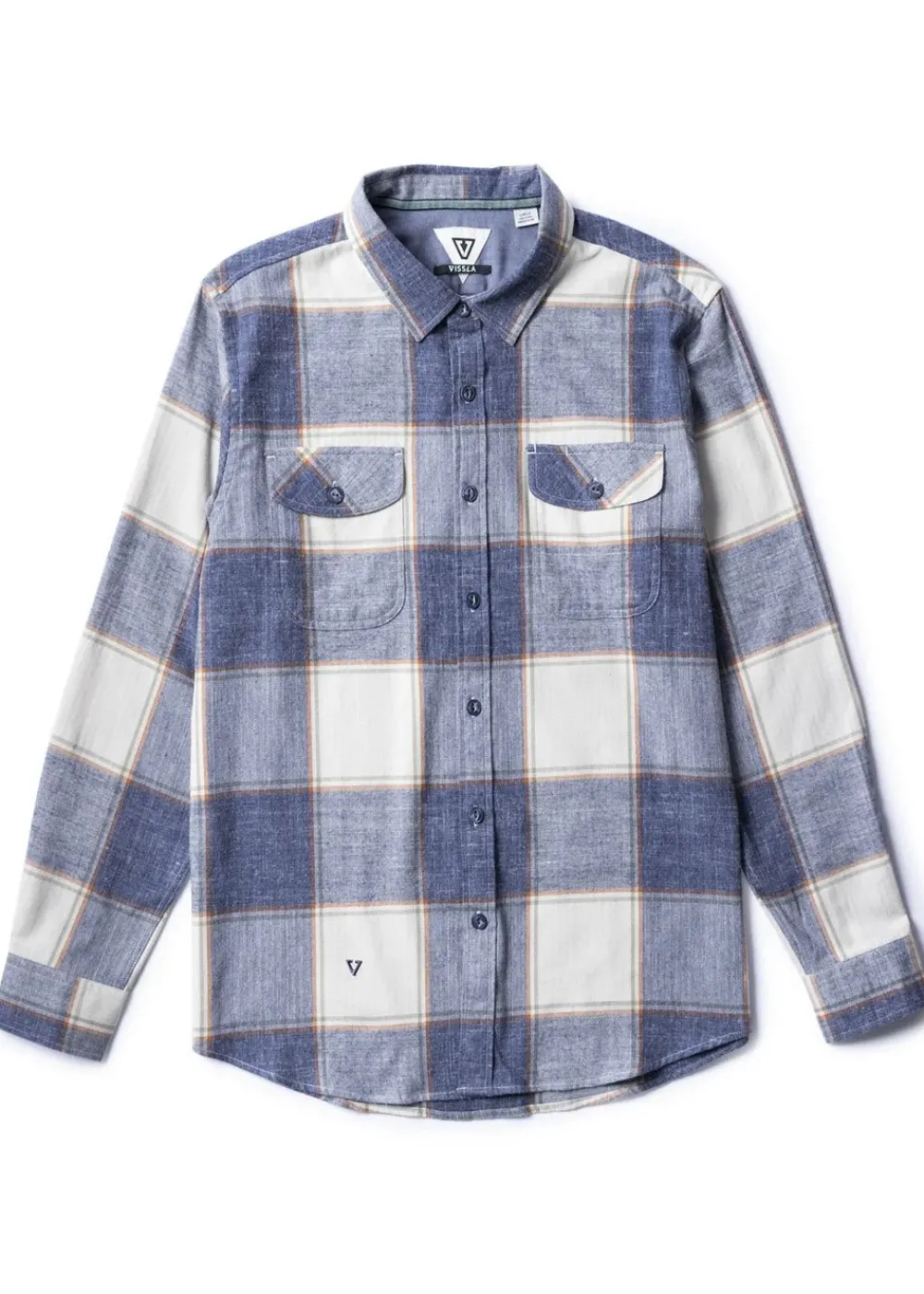 Shirts-Vissla Central Coast Eco Long Sleeve Flannel for Men (SALE)