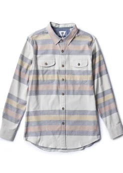 Shirts-Vissla Central Coast Eco Long Sleeve Flannel for Men (SALE)