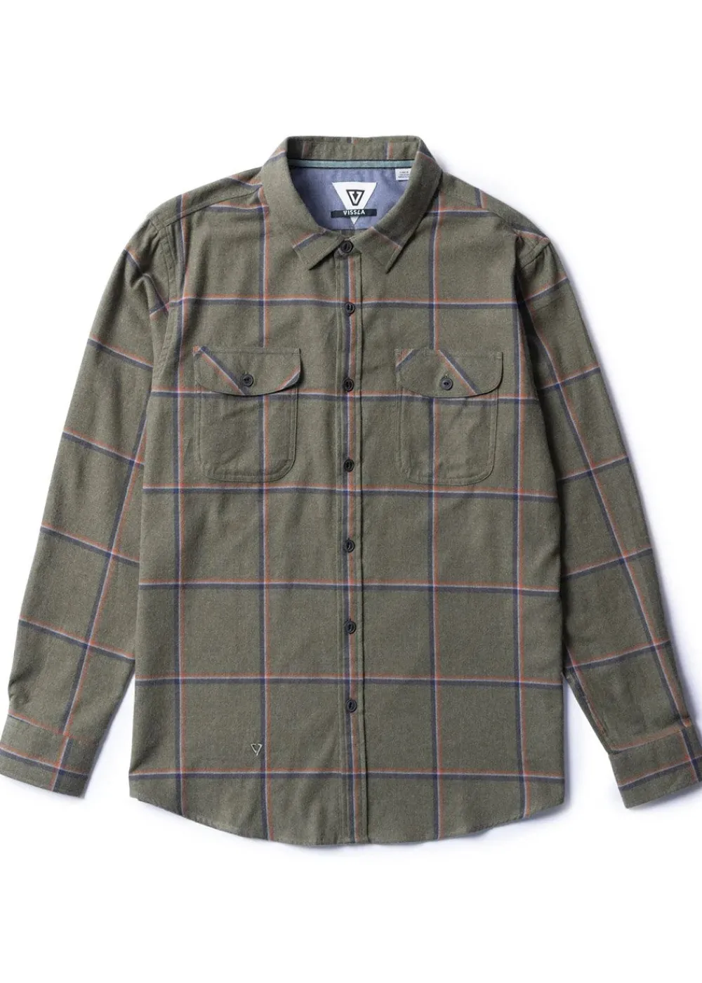 Shirts-Vissla Central Coast Eco Long Sleeve Flannel for Men (SALE)