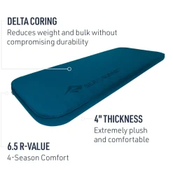 Sleeping Bags & Pads-Sea To Summit Comfort Deluxe Self-Inflating Sleeping Mat Byron Blue