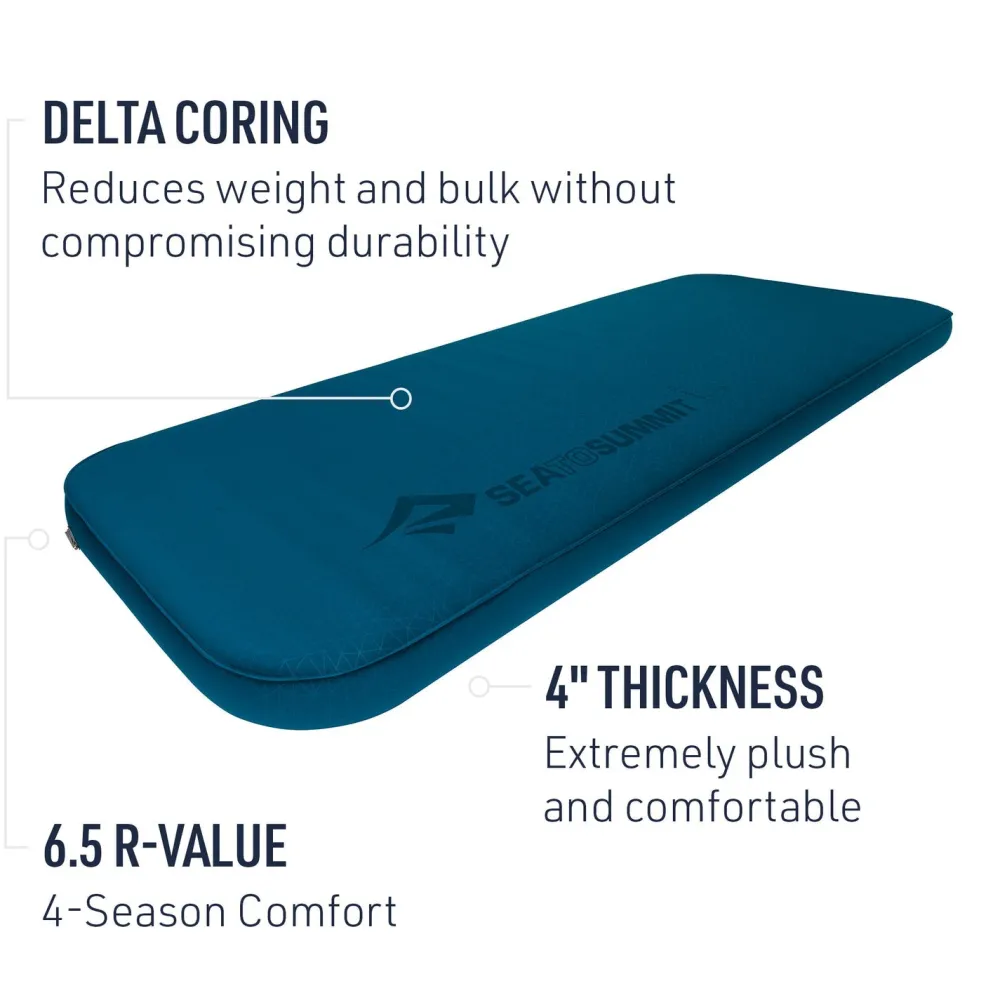 Sleeping Bags & Pads-Sea To Summit Comfort Deluxe Self-Inflating Sleeping Mat Byron Blue