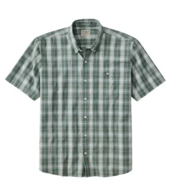 Shirts-L.L.Bean Comfort Stretch Chambray Short Sleeve Shirt for Men (SALE)