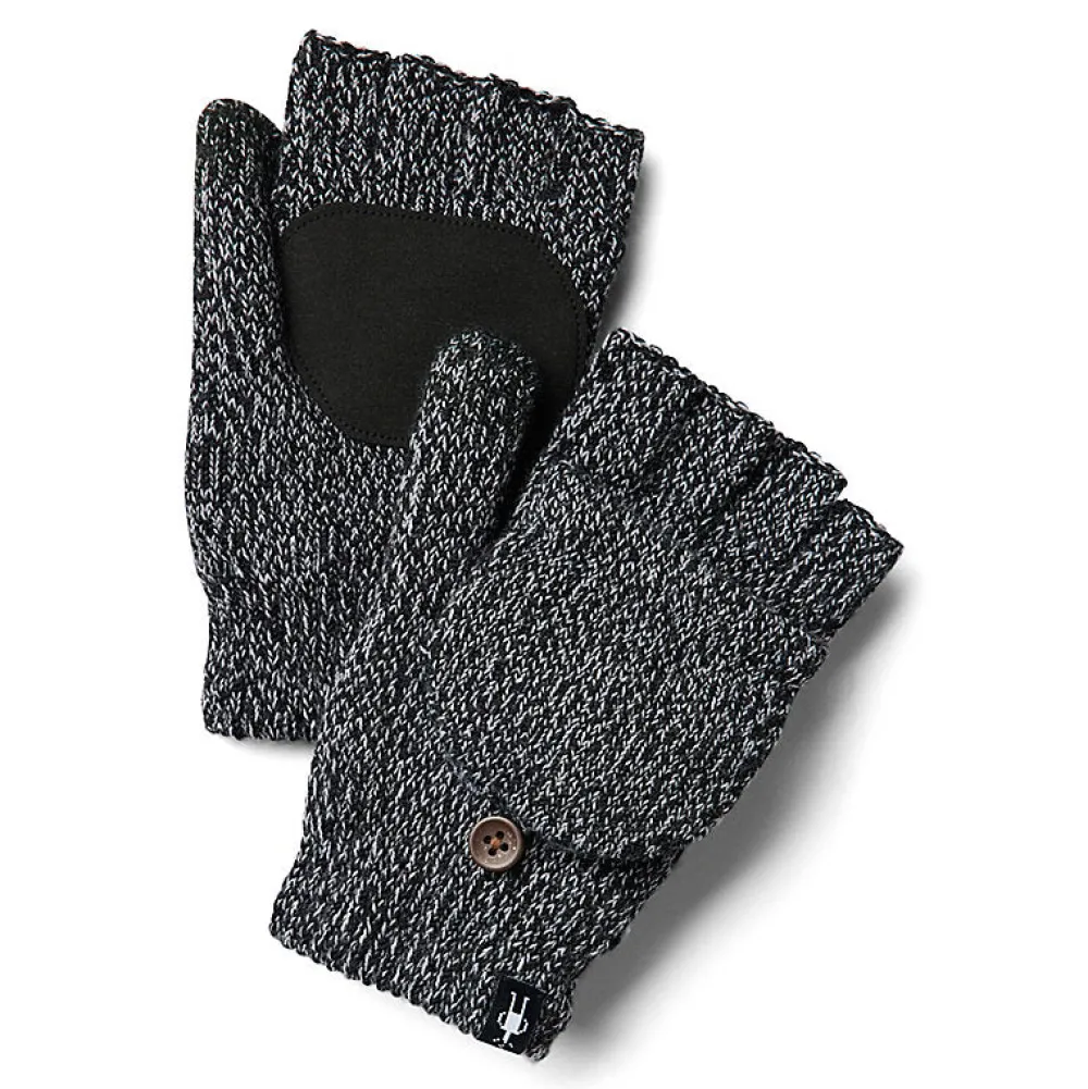 Gloves|Gloves-Smartwool Cozy Grip Flip Mitt Black