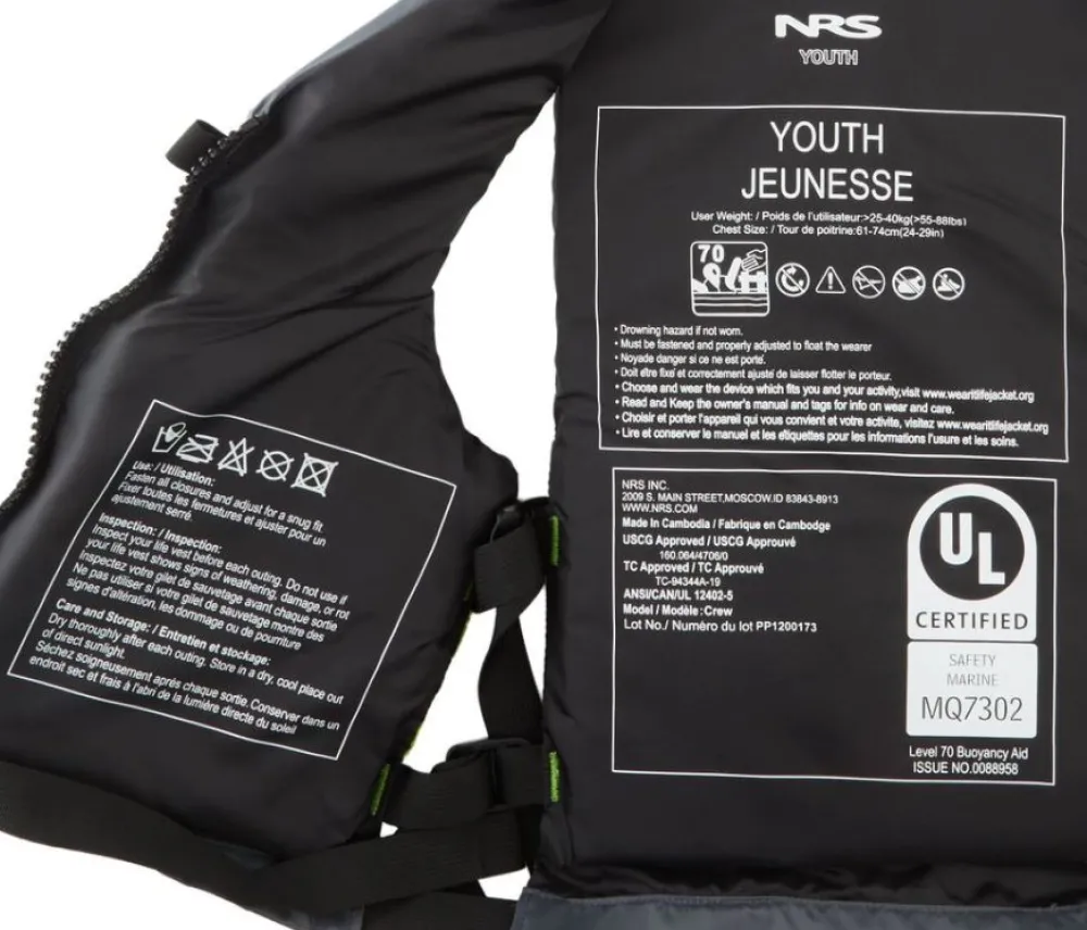 Sup & Kayak-NRS Crew PFD for Youth Red