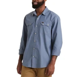 Shirts-Howler Brothers Crosscut Snapshirt for Men (SALE)