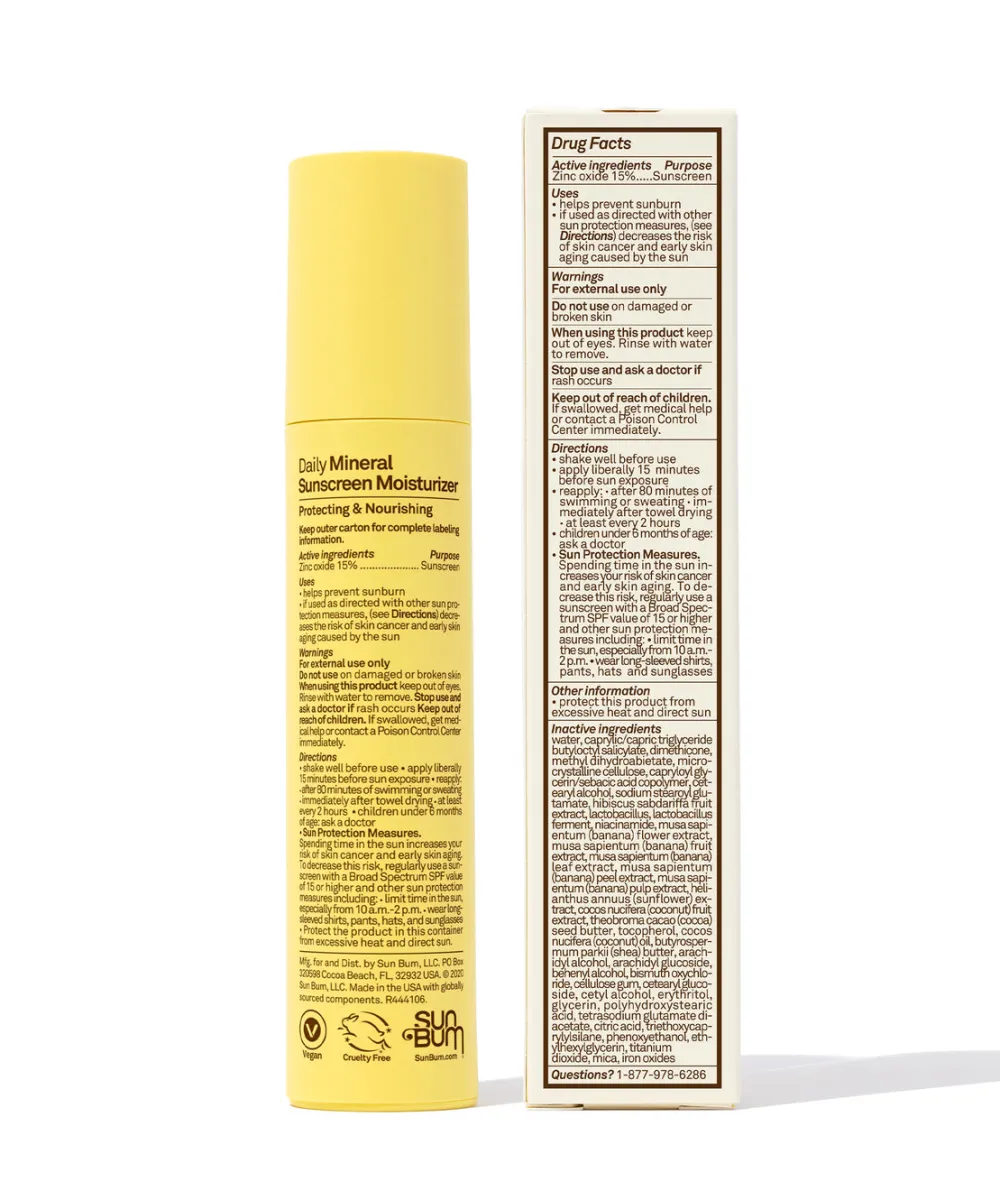 Health & Safety-Sun Bum Daily Mineral Sunscreen Moisturizer SPF 30