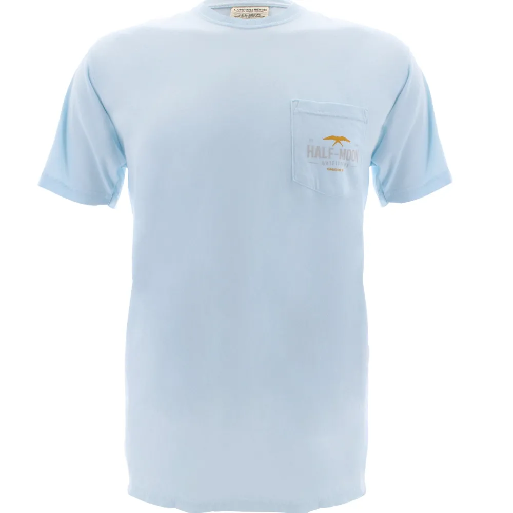 T-Shirts|T-Shirts-Half-Moon Outfitters Diamond Bird Short Sleeve Pocket T-Shirt