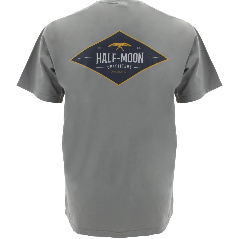 T-Shirts|T-Shirts-Half-Moon Outfitters Diamond Bird Short Sleeve Pocket T-Shirt