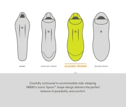 Sleeping Bags & Pads-Nemo Disco Endless Promise Down Sleeping Bag for Women 30 Blue Granite
