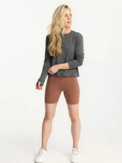 Performance Shirts|Shirts-Free Fly Apparel Elevate Long Sleeve Shirt for Women (SALE) Smoke