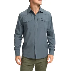 Shirts-Howler Brothers Emerger Tech Long Sleeve Shirt for Men (SALE)