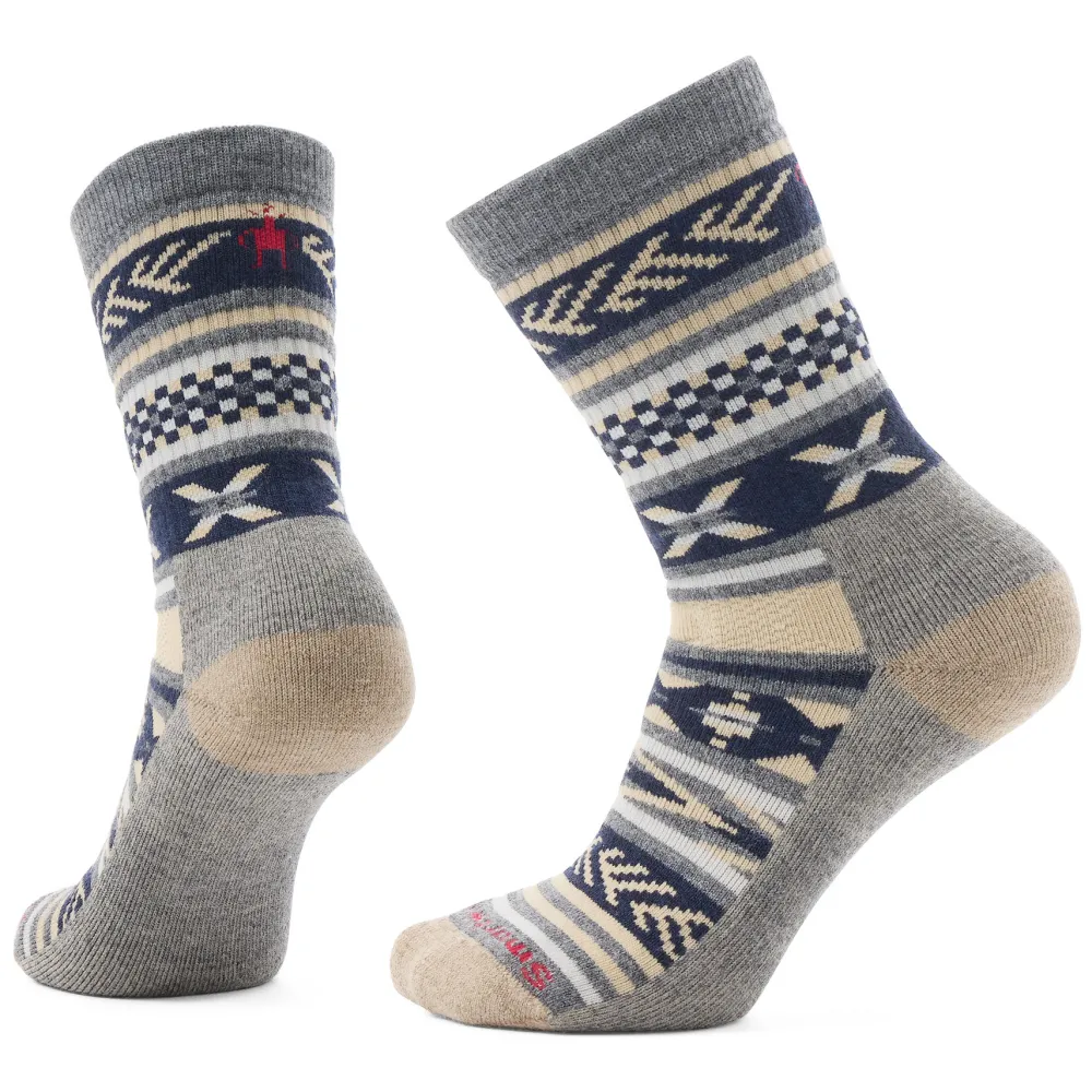 Socks|Socks-Smartwool Everyday Cozy Cabin Games Full Cushion Crew Socks Medium Gray