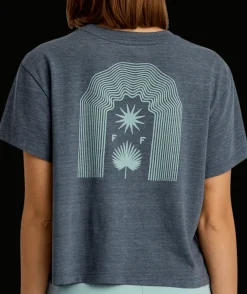 T-Shirts-Free Fly Apparel Fan Palm Tee for Women