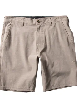 Shorts-Vissla Fin Rope Hybrid 19.5" Walkshort for Men (FINAL SALE) Dark Khaki