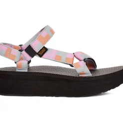 Sandals-Teva Flatform Universal Sandals for Women (SALE) Retro Shapes Pearl Blue