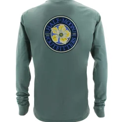 T-Shirts|T-Shirts-Half-Moon Outfitters Flower Logo Long Sleeve T-Shirt