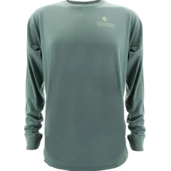 T-Shirts|T-Shirts-Half-Moon Outfitters Flower Logo Long Sleeve T-Shirt