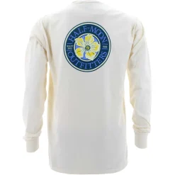 T-Shirts|T-Shirts-Half-Moon Outfitters Flower Logo Long Sleeve T-Shirt