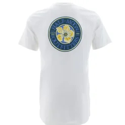 T-Shirts|T-Shirts-Half-Moon Outfitters Flower Logo Short Sleeve T-Shirt (FINAL SALE) White