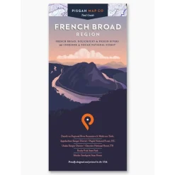 Literature-Pisgah Map Company FRENCH BROAD REGION MAP One Color