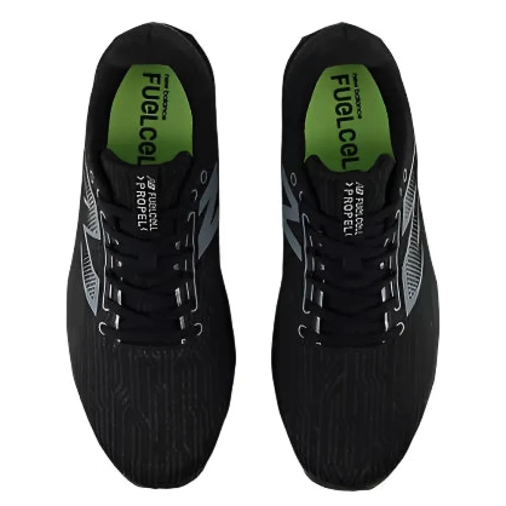 Shoes-New Balance FuelCell Propel v5 for Men (SALE) Black w/ White and Steel