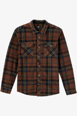 Shirts-O'Neill Glacier Standard Fit Superfleece Overshirt for Men (SALE)