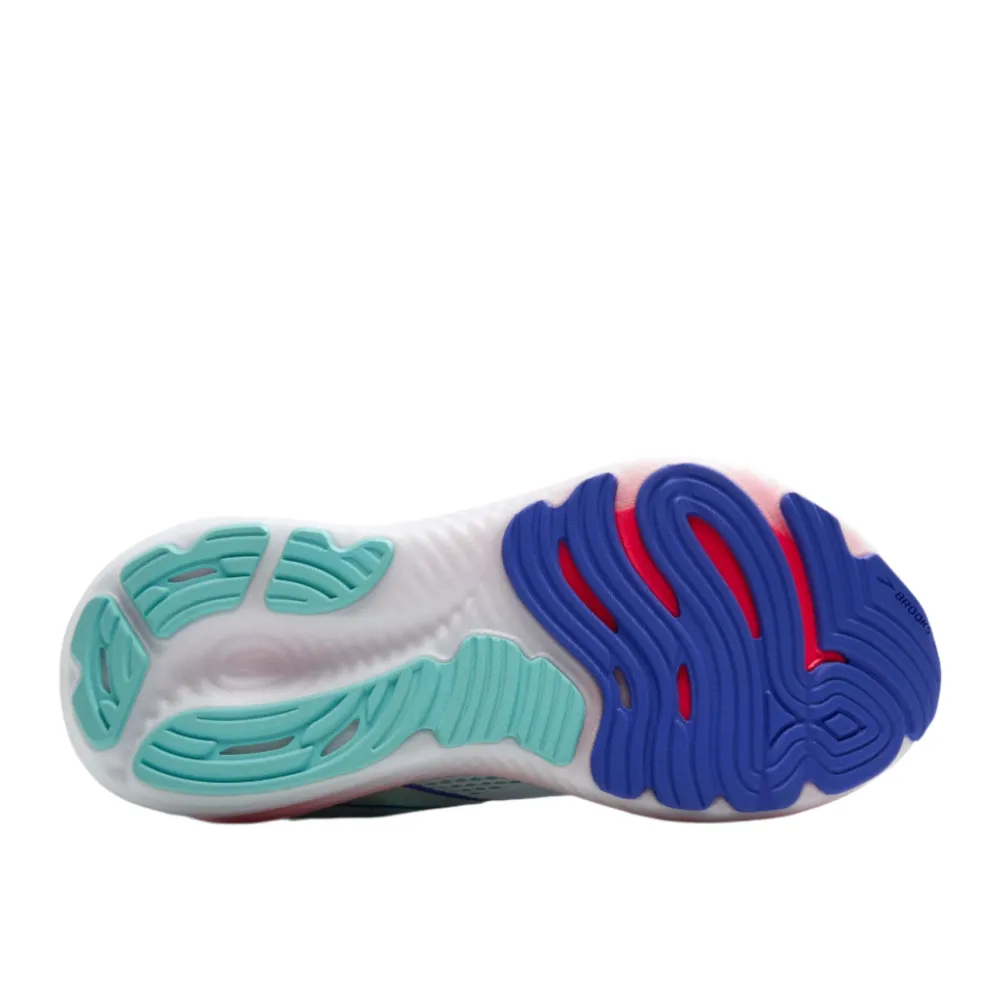 Shoes-Brooks Glycerin 22 Running Shoes for Women White/Limpet Shell/Amparo Blue